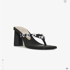 For Love & Lemons x Dolce Vita | Daphne Daisy Flip Flop Heel | Size 9